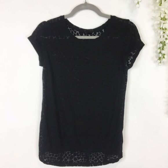 ✨5xHP✨H&M MAMA maternity top sheer leopard print✨ - Picture 2 of 7